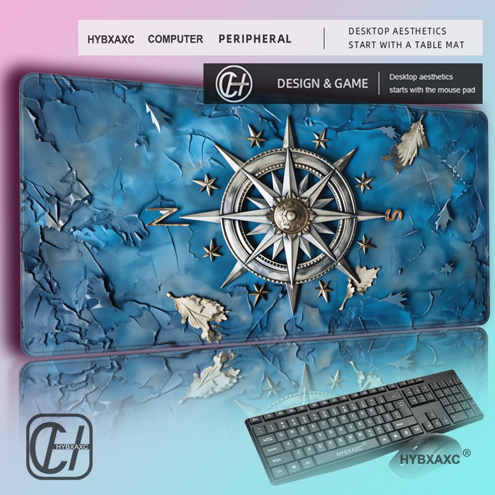Laptop Accessories Design - HYBXAXC 빈티지 스팀펑크 나침반 디자인 마우스패드