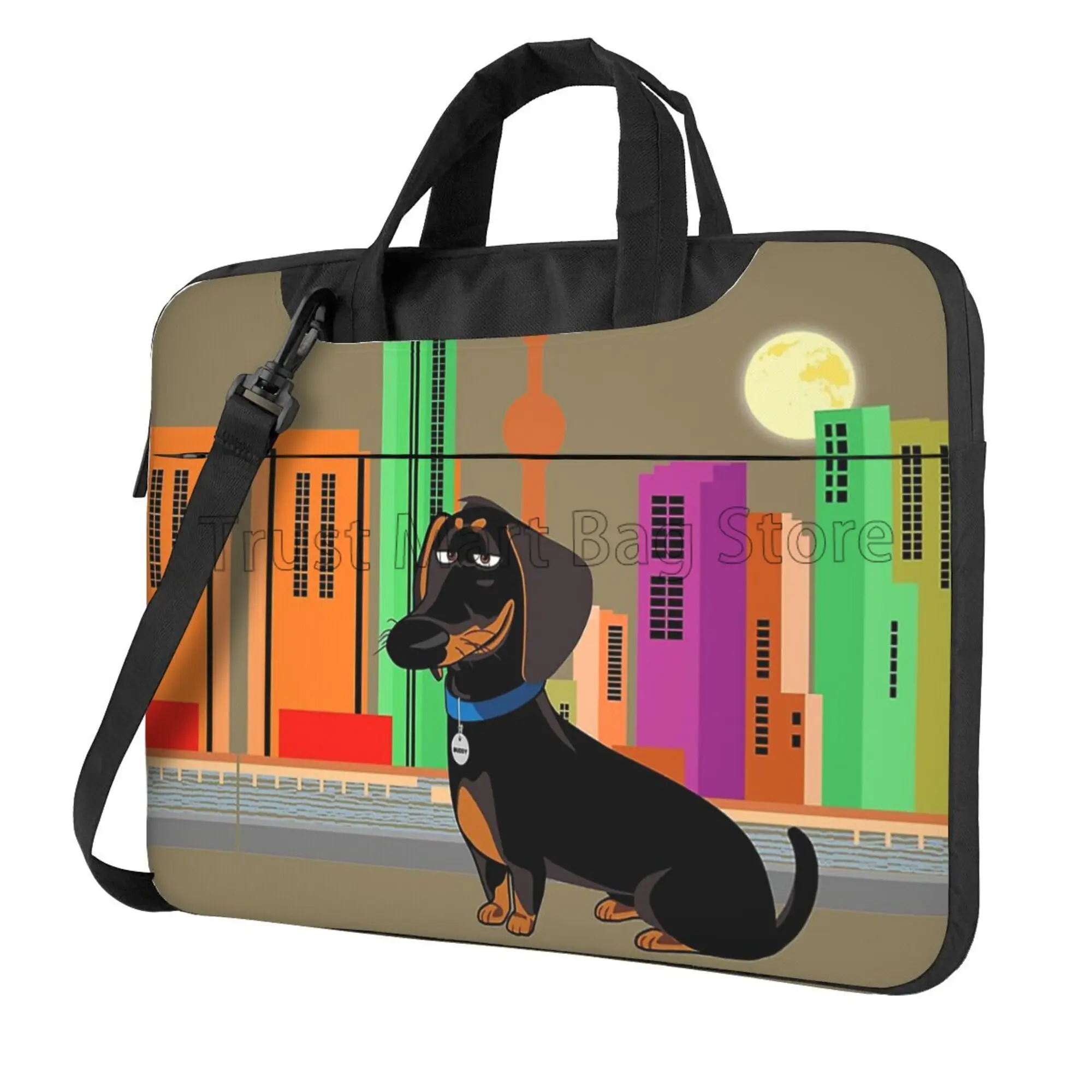 Laptop Accessories Case - 귀여운 닥스훈트 프린트 노트북 운반 가방