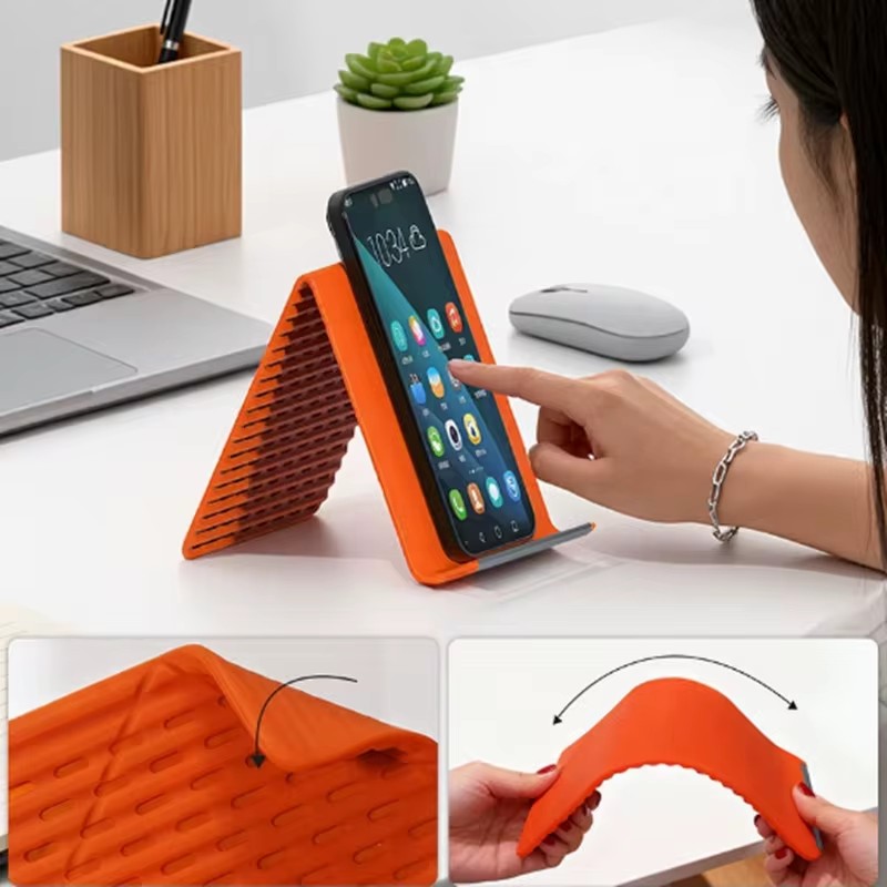 Laptop Accessories For Office - 유연하고 접이식인 실리콘 폰 홀더, 휴대용