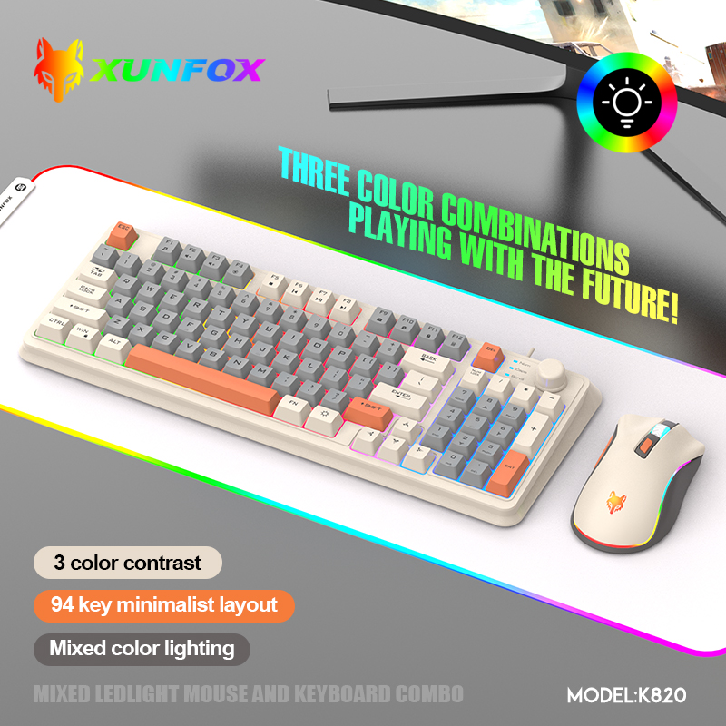 Laptop Accessories Women - K820 USB 유선 게임 키보드 마우스