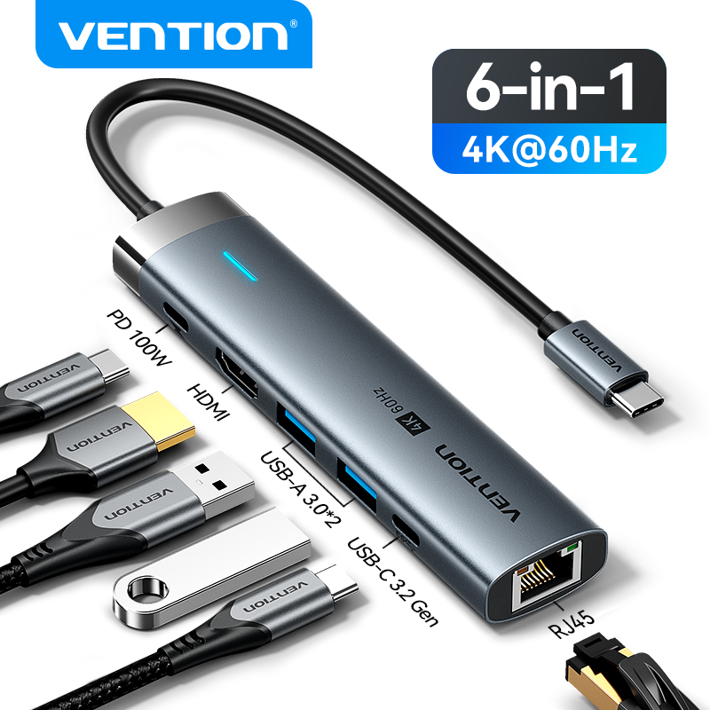 Mac Laptop Accessories - Vention USB C 타입-HDMI 어댑터, 맥북
