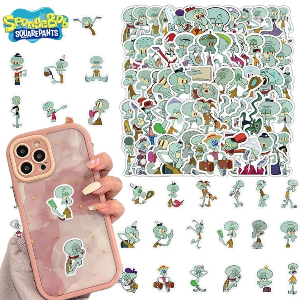 Laptop Accessories Case - 60개 스폰지밥 스퀴디워드 텐탈클스 장식 스티커