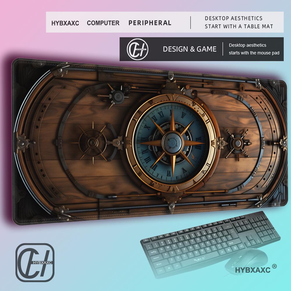 HYBXAXC 빈티지 스팀펑크 나침반 디자인 마우스패드 - Laptop Accessories Design 리뷰 및 가격