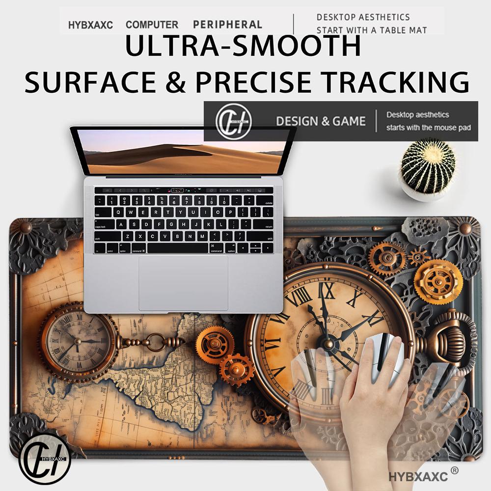 HYBXAXC 빈티지 스팀펑크 나침반 디자인 마우스패드 - Laptop Accessories Design 리뷰 및 가격