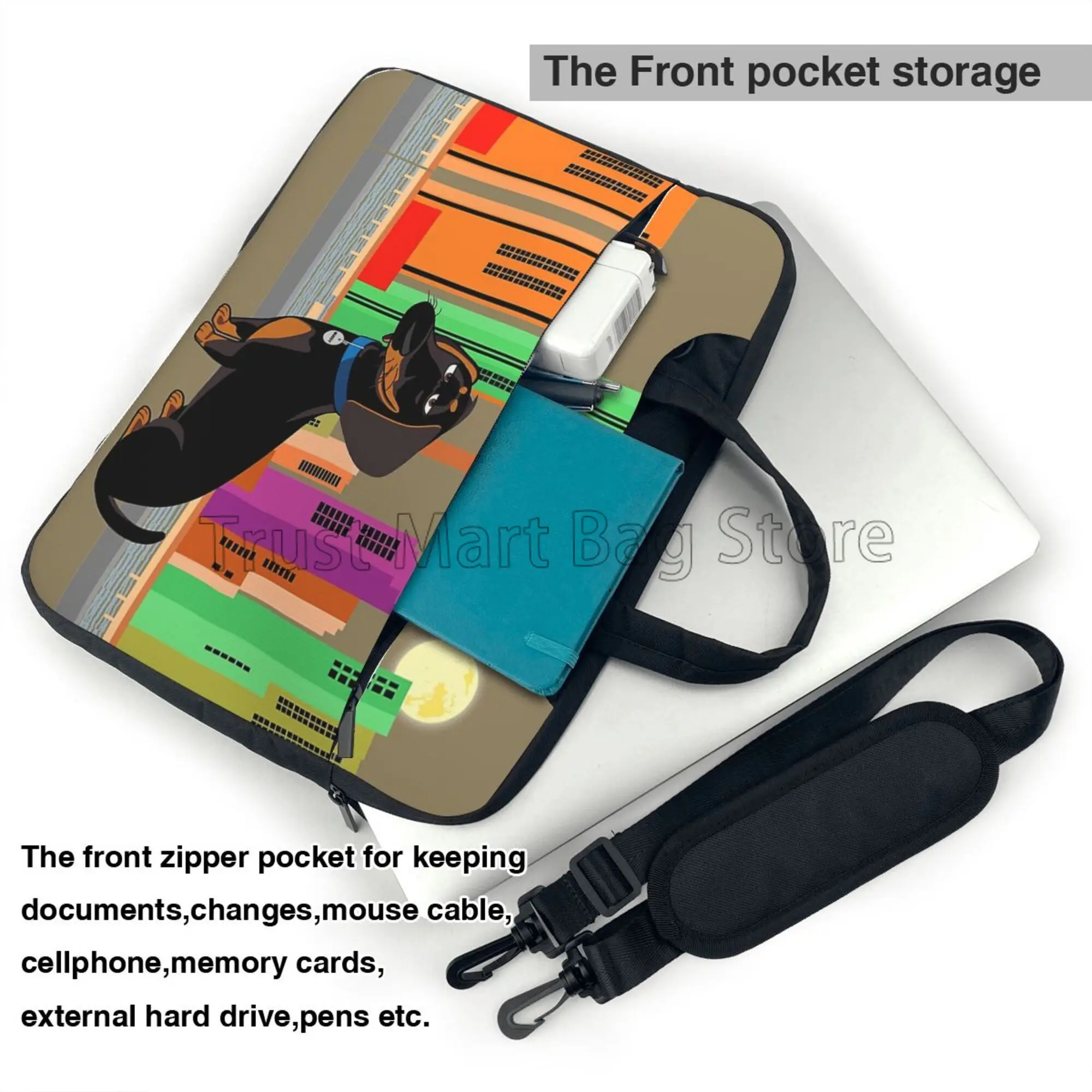 귀여운 닥스훈트 프린트 노트북 운반 가방 케이스 노트북 - Laptop Accessories Case 리뷰 및 가격