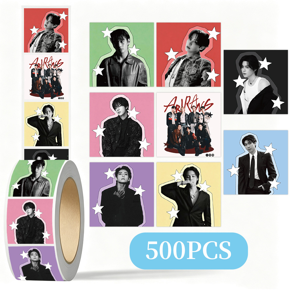 K팝 BTS 스타 데코 스티커 롤, 500개입, DIY - Laptop Accessories Case 리뷰 및 가격