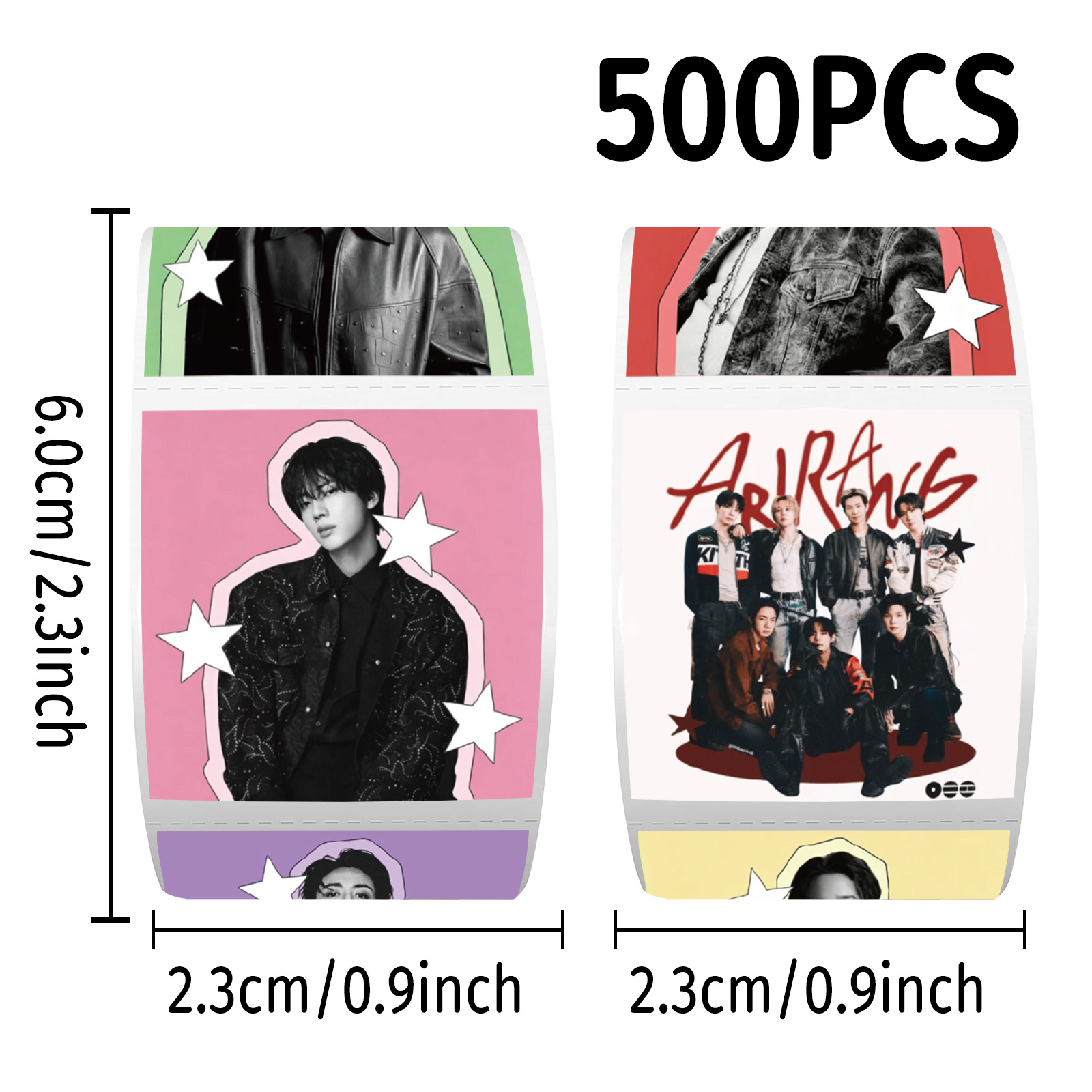 K팝 BTS 스타 데코 스티커 롤, 500개입, DIY - Laptop Accessories Case 리뷰 및 가격