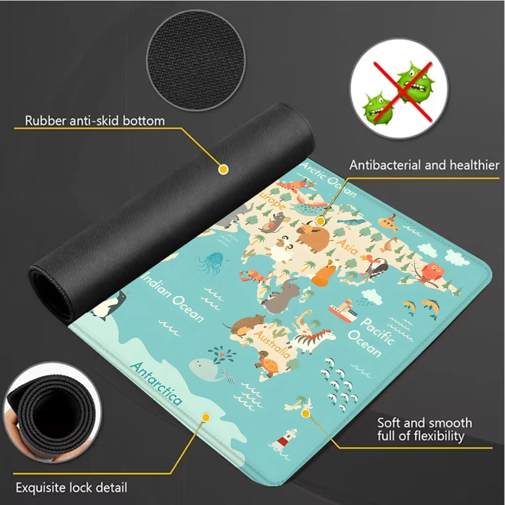 세계지도 게임용 마우스 패드 애니메이션 디자인 마우스패 - Laptop Accessories Design 리뷰 및 가격