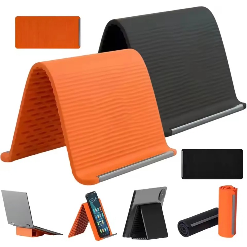 유연하고 접이식인 실리콘 폰 홀더, 휴대용 조절식 다각 - Laptop Accessories For Office 리뷰 및 가격