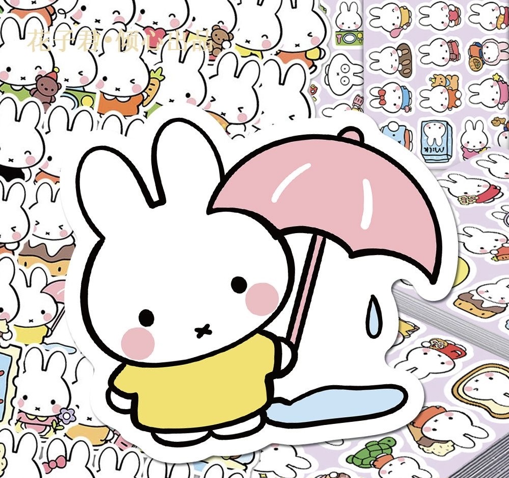 102개입 미피 토끼 스티커, 귀여운 만화 토끼 디자인 - Laptop Accessories Case 리뷰 및 가격