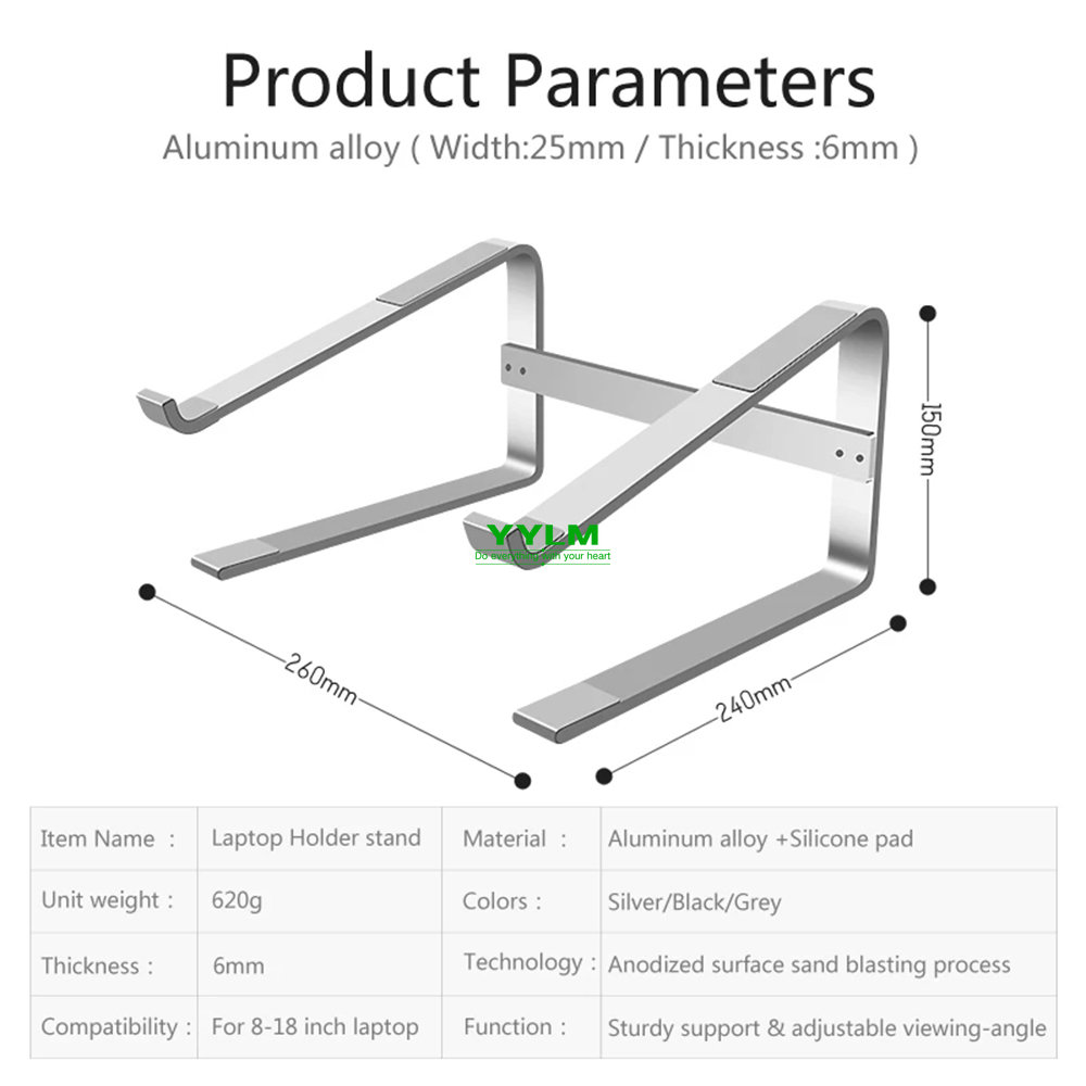 알루미늄 노트북 스탠드 노트북 라이저 거치대, 맥북 에 - Laptop Accessories Dell 리뷰 및 가격