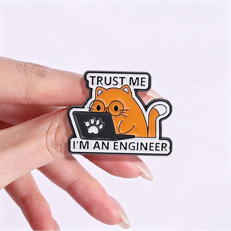 나는 엔지니어다라는 문구가 있는 에나멜 핀, 자신감 넘 - Laptop Accessories Design 리뷰 및 가격