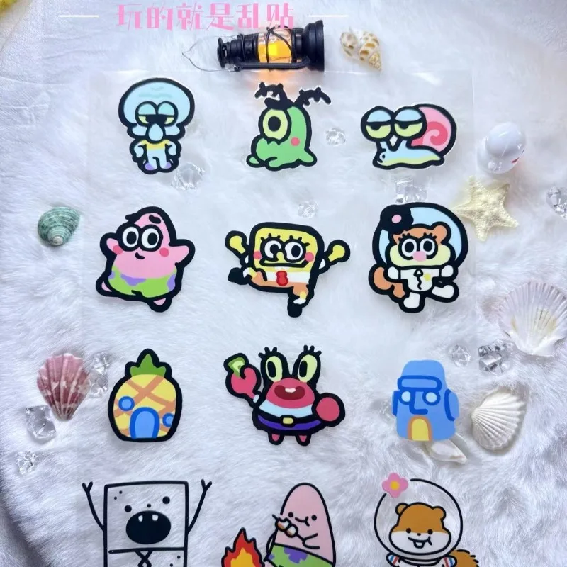 귀여운 스폰지밥 스티커, 방수 및 자외선 차단 기능,  - Laptop Accessories Case 리뷰 및 가격