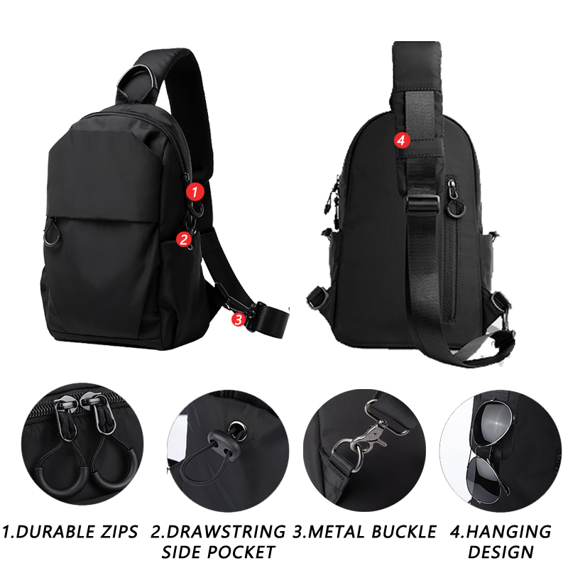 MOYYI 패션 캐주얼 야외 남자 가슴 슬링 가방 여성 - Laptop Accessories Women 리뷰 및 가격