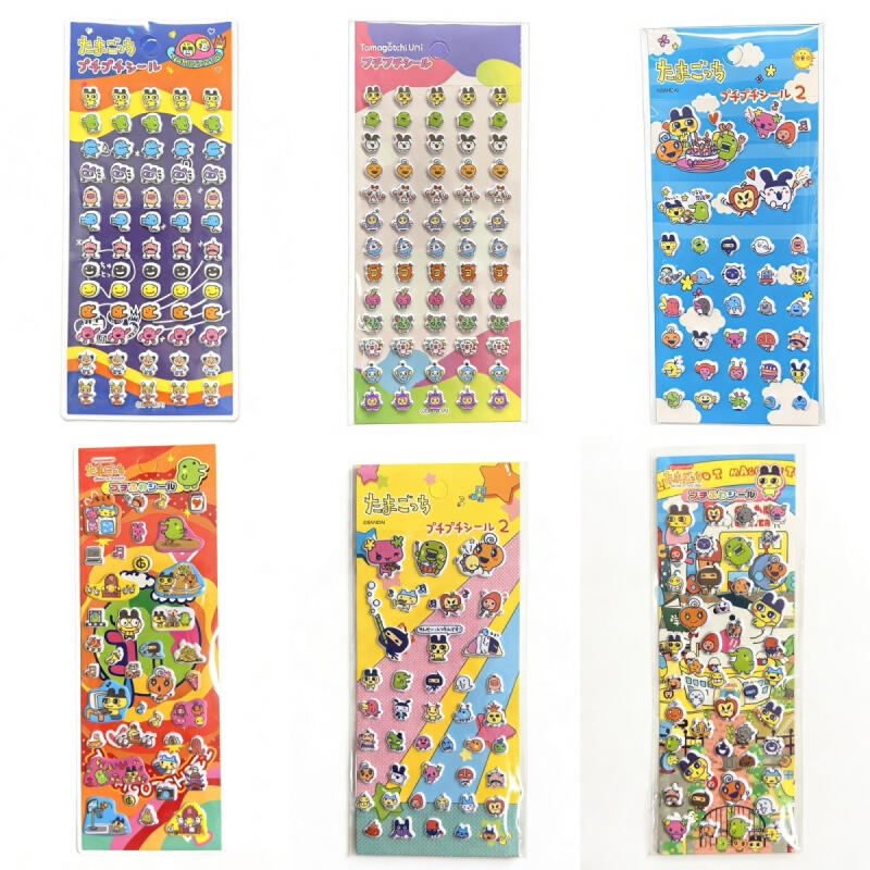 6Pcs Tamagotchi 만화 버블 스티커 창의력  - Laptop Accessories Case 리뷰 및 가격