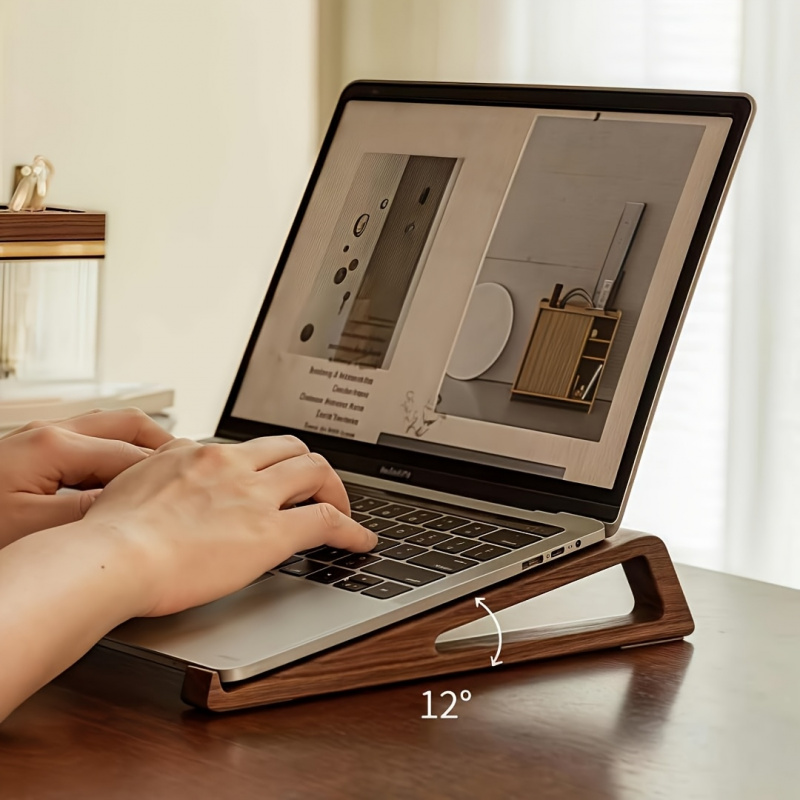 휴대용 접이식 나무 노트북 스탠드 - 인체공학적 디자인 - Laptop Accessories Design 리뷰 및 가격