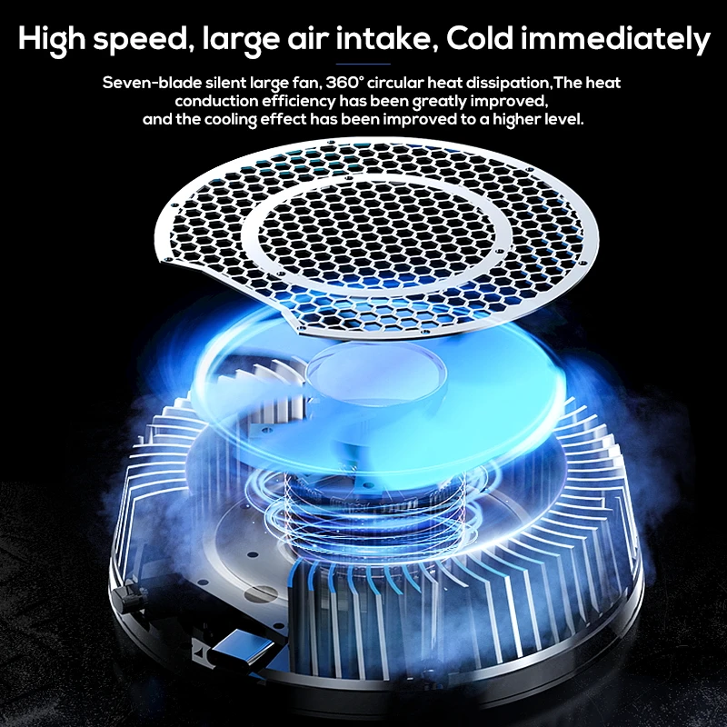 새로운 온도 디스플레이 마그네틱 태블릿 쿨러 30W 냉 - Laptop Accessories Cooling Pad 리뷰 및 가격