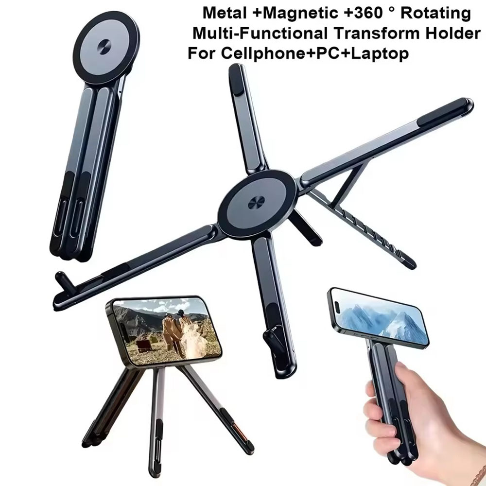 휴대용 자석식 휴대폰 거치대 & 셀카봉 3-in-1 접 - Laptop Accessories For Office 리뷰 및 가격
