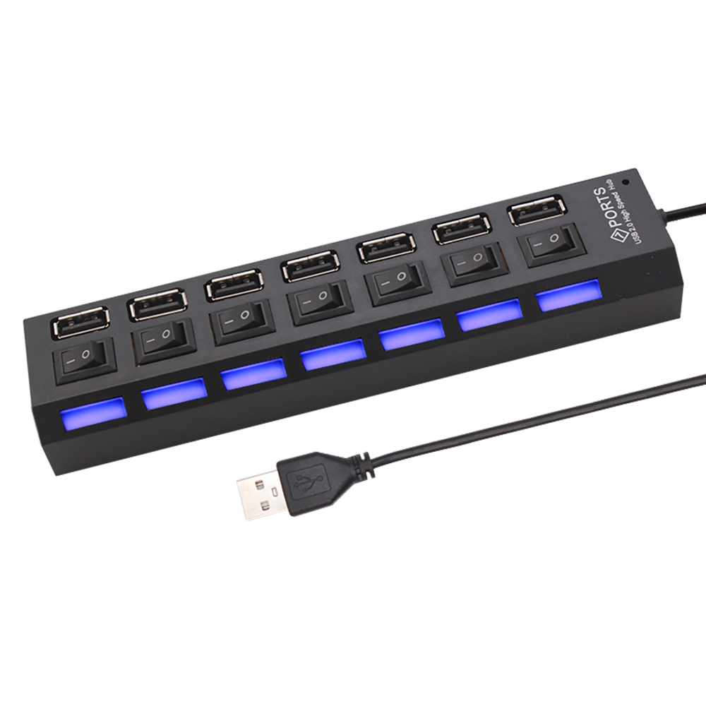 노트북 컴퓨터 액세서리용 7 포트 USB 2.0 허브  - Laptop Accessories For Office 리뷰 및 가격
