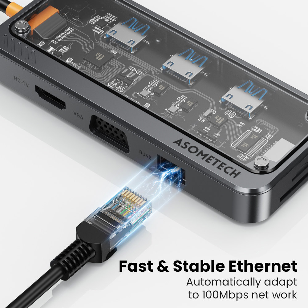 10 In 1 허브 Usb 3.0 유형 C-HDMI 호 - Mac Laptop Accessories 리뷰 및 가격